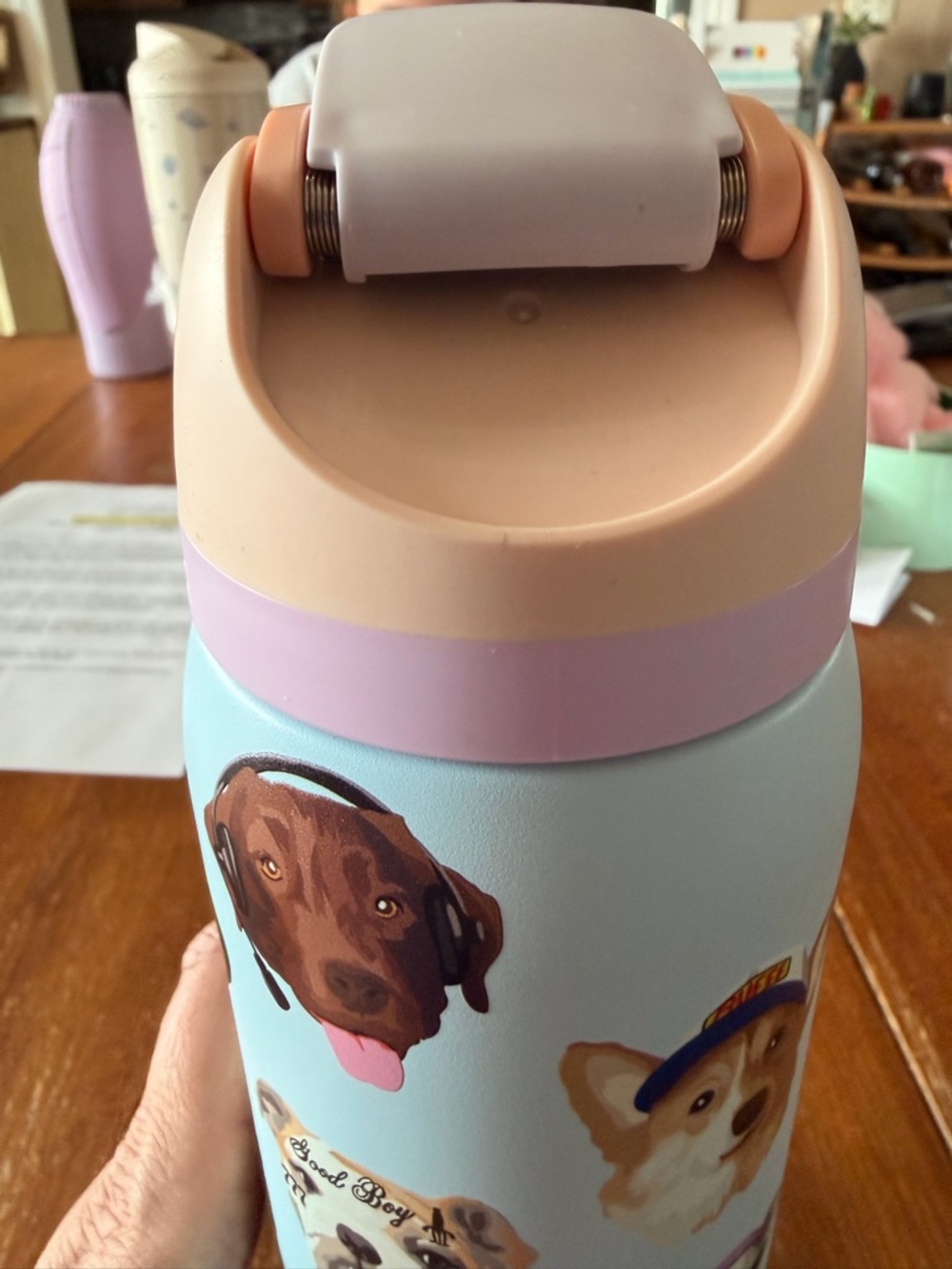 Owala UO Exclusive Dog Collage FreeSip 32 oz Water Bottle - Picture 7 of 8